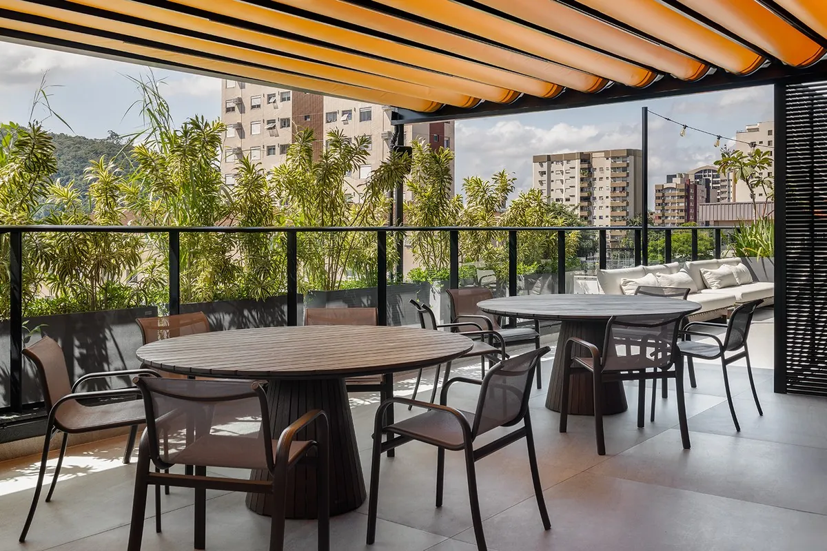 Agência Wood, Terraço com vista da cidade